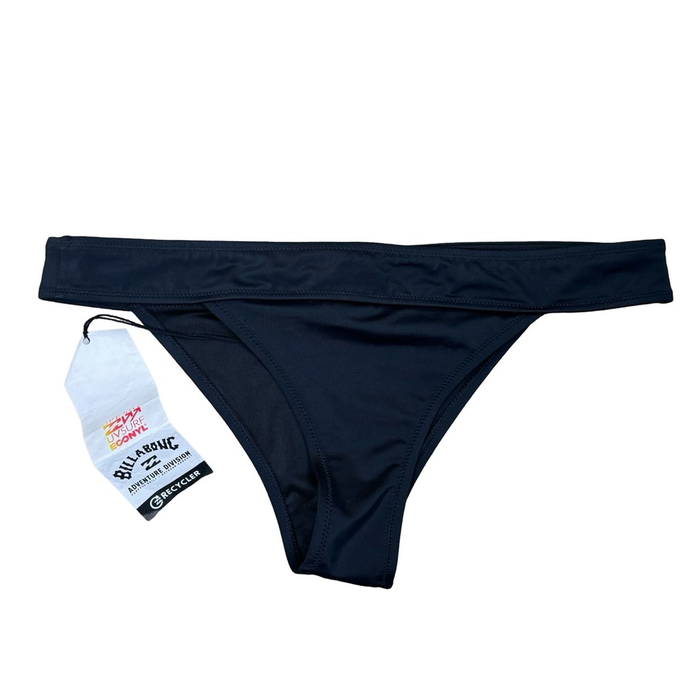 NWT Billabong A/DIV Adventure Division Black Skimpy Bikini Bottom NWT XL UPF 50+